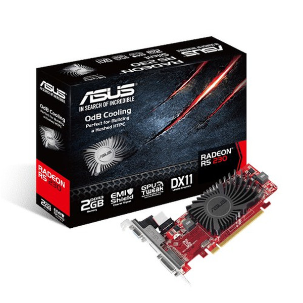 ASUS R5230-SL-2GD3-L Radeon R5 230 2GB GDDR3 graphics card