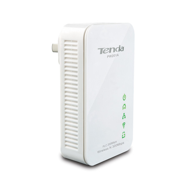 Tenda PW201A 300Мбит/с Подключение Ethernet Wi-Fi Белый 1шт PowerLine network adapter