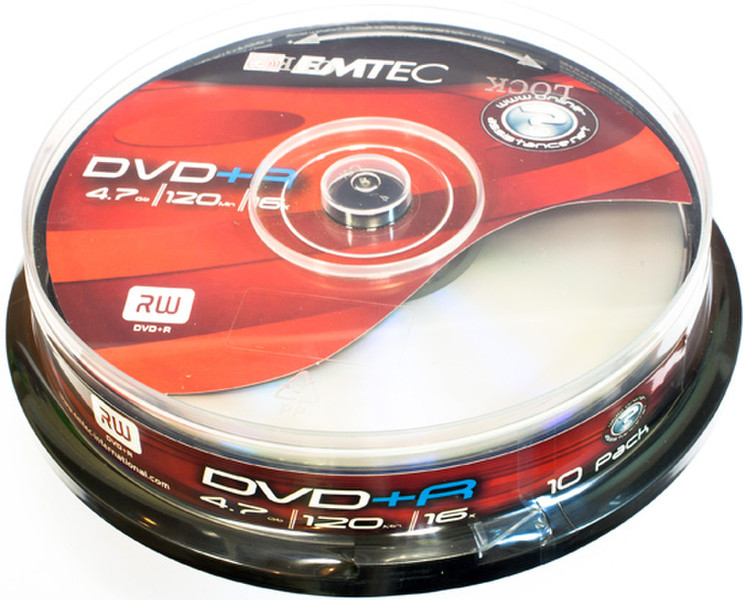 Emtec 723626 4.7ГБ DVD-R 10шт чистый DVD