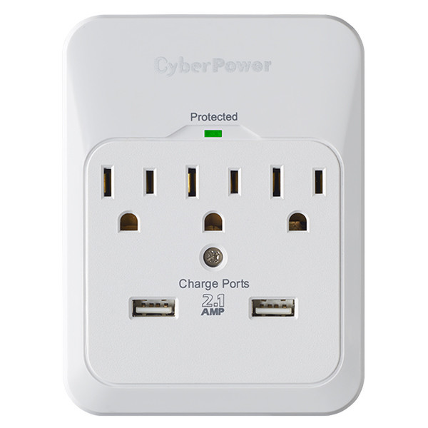 CyberPower CSP300WUR1 3AC outlet(s) 125V White surge protector