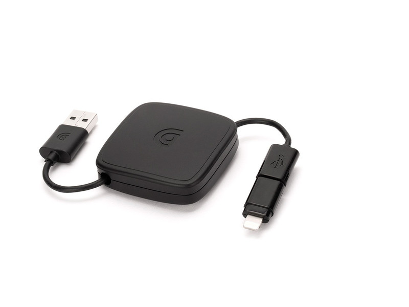 Griffin GC39137-2 0.68м USB A Micro-USB B/Lightning Черный кабель USB
