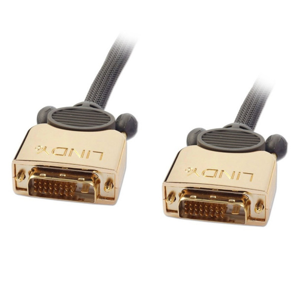 Lindy 37142 2m DVI-D DVI-D Grau DVI-Kabel