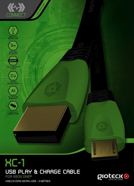 Gioteck XC1XB1-11-MU USB cable