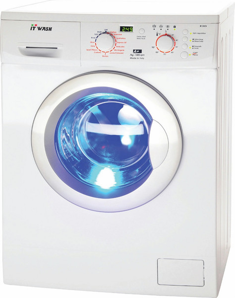 ITWASH E3710D freestanding Front-load 7kg 1000RPM A+ White washing machine