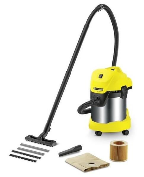 Kärcher WD 3 Premium Drum vacuum 17L 1400W Black,Yellow