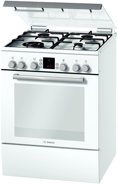 Bosch HGV74W323F Отдельностоящий Gas hob A-20% Белый кухонная плита