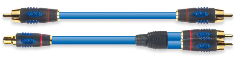 IXOS Twisted-Pair 5m RCA RCA Blau Audio-Kabel