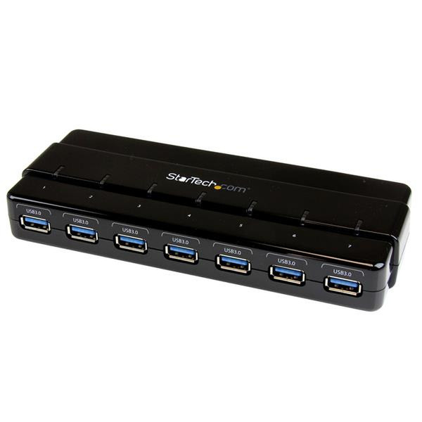 StarTech.com ST7300USB3B 5000Мбит/с Черный хаб-разветвитель