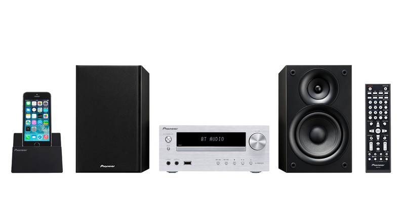 Pioneer X-HM32V-S Micro-Set 60W Silber Home-Stereoanlage