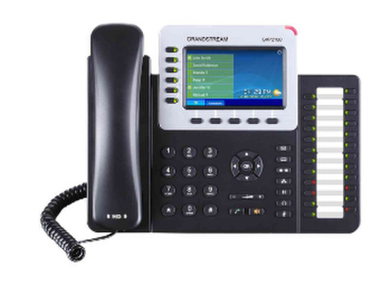 Grandstream Networks GXP-2160 Проводная телефонная трубка 6линий TFT Черный IP-телефон