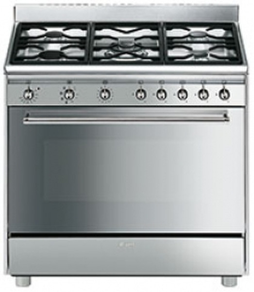 Smeg SX91MF-2 Freestanding Gas hob A Stainless steel cooker