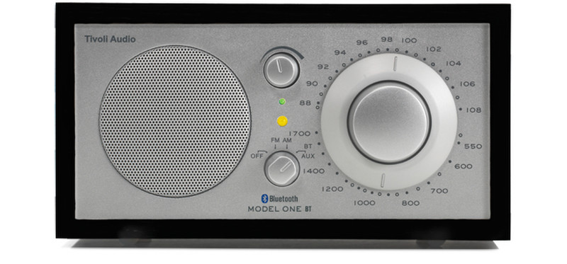 Tivoli Audio Model One BT Персональный Аналоговый Черный, Cеребряный радиоприемник