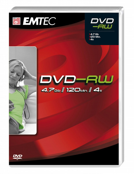 Emtec DVD-RW 4,7GB 4X VB 5P 4.7ГБ DVD-RW 1шт