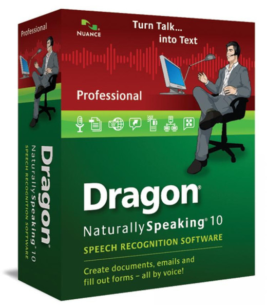 Nuance Dragon NaturallySpeaking 10 Professional 10user(s)