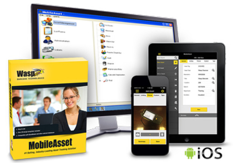 Wasp MobileAsset Standard (1U) Barcode-Software