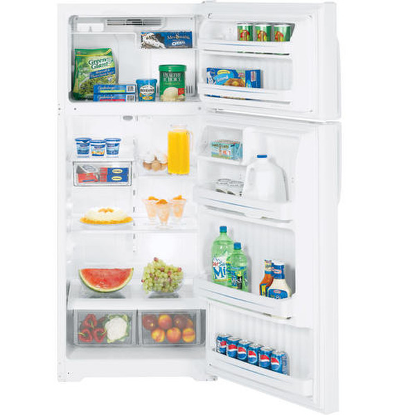 GE GTH18GBDWW freestanding 394L 121L Unspecified White fridge-freezer