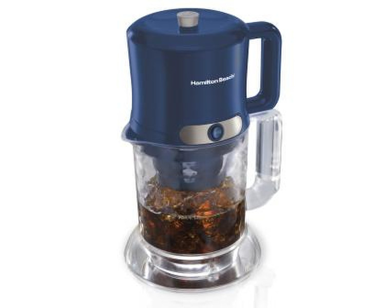 Hamilton Beach Iced Coffee Maker 0.6L Blue,Transparent