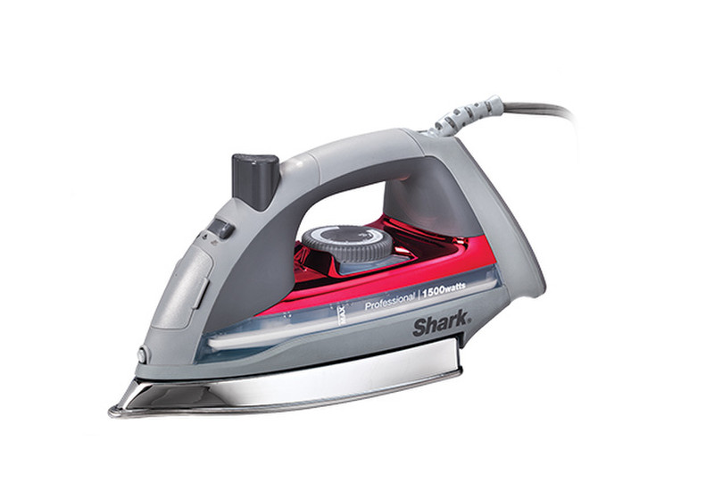 Shark GI305 Dry & Steam iron Stainless Steel soleplate 1500W Grey,Red iron