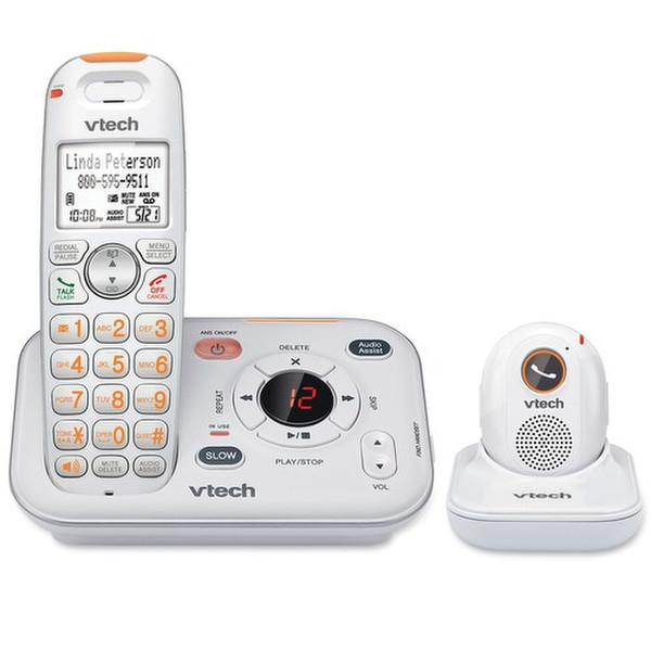 VTech SN6187 DECT Caller ID White telephone