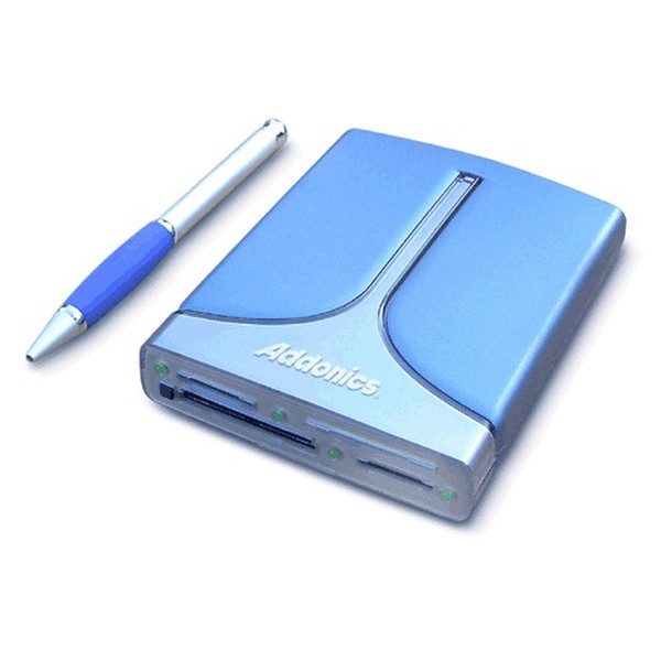 Addonics AEPDMD4 USB 2.0 Синий устройство для чтения карт флэш-памяти