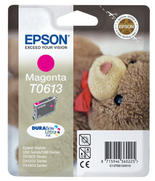 Epson T0613 magenta ink cartridge