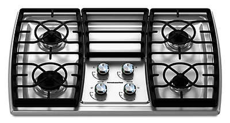 KitchenAid KGCK306VSS Встроенный Газ Нержавеющая сталь плита