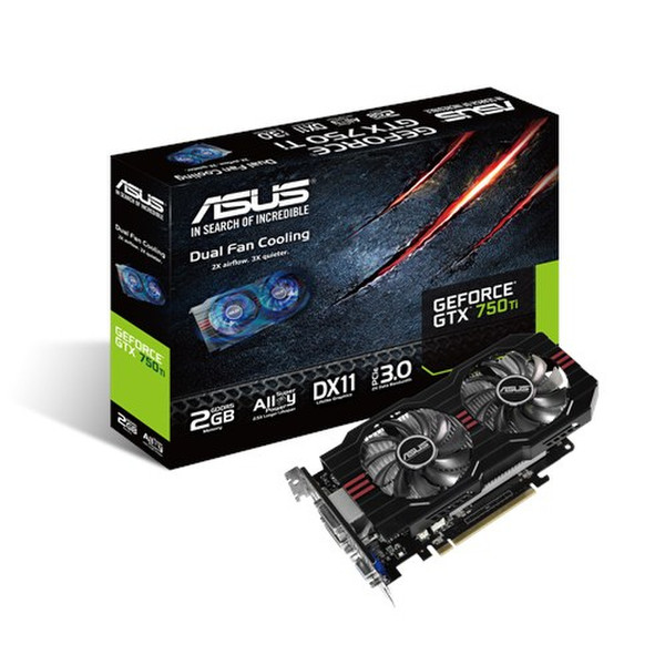 ASUS GTX750TI-2GD5 GeForce GTX 750 Ti 2GB GDDR5 graphics card