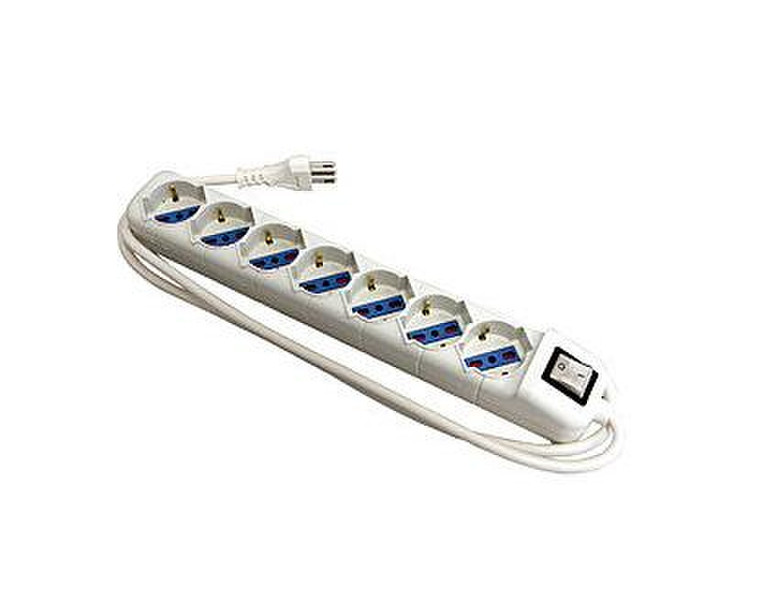 Lindy 73196 7AC outlet(s) 1.5m White surge protector