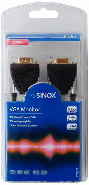 Sinox 2.0m VGA M/F