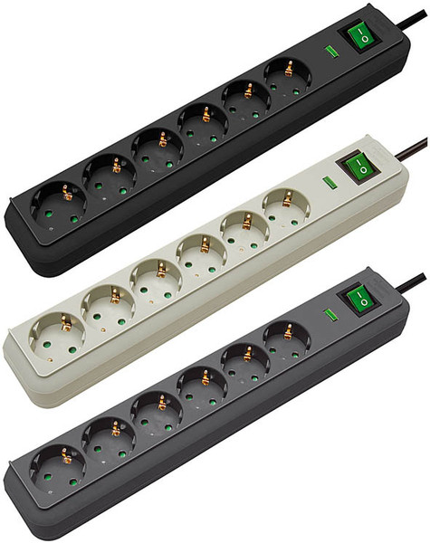 Brennenstuhl Eco-Line Surge Protection 4.500 A 6AC outlet(s) 1.5m Black surge protector