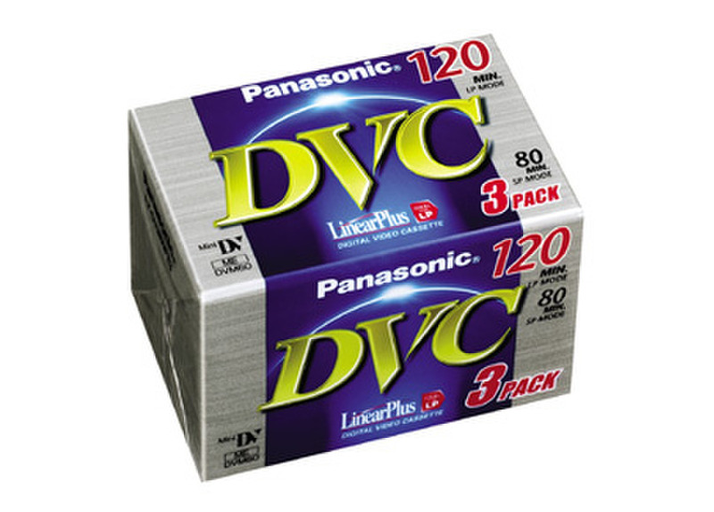 Panasonic 1x3 AY-DVM80FE Mini DV Tape Video сassette 80min 3Stück(e)