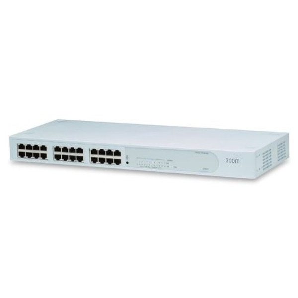 3com 3C16411-US 100Мбит/с Белый хаб-разветвитель