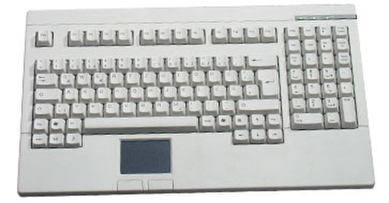 KeySonic ACK-730W PS/2 QWERTZ Weiß Tastatur