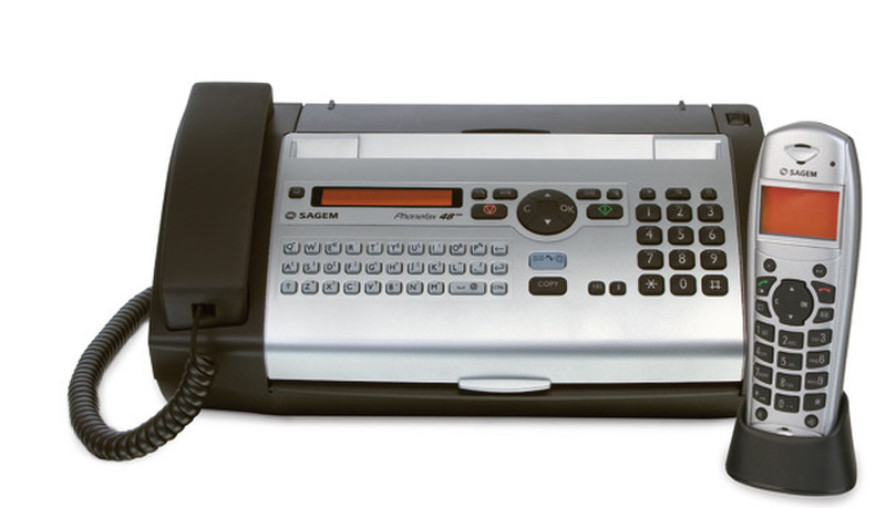 Sagem PhoneFax 48TDS 14.4Kbit/s 203 x 196DPI Schwarz, Grau Faxgerät