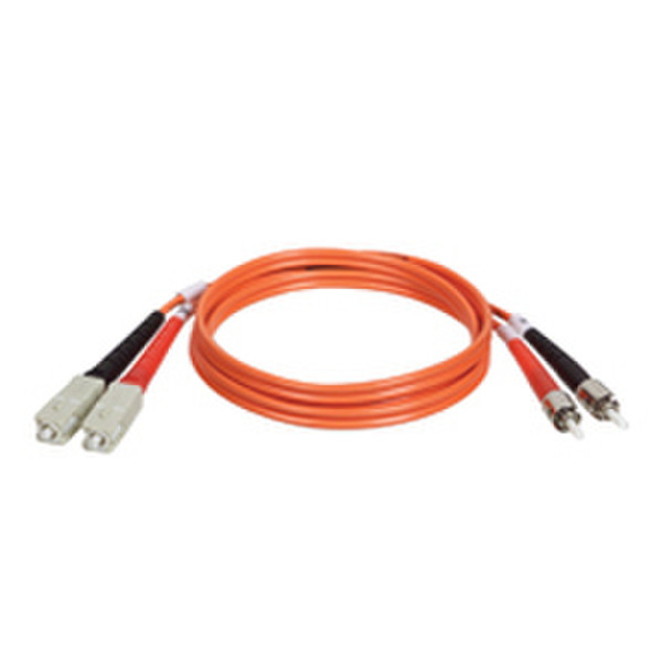 Tripp Lite Multimode Fiber Optics 8-ft. (2.4-m) Duplex MMF 62.5/125 Patch Cable, SC/ST 2.4m Orange fiber optic cable