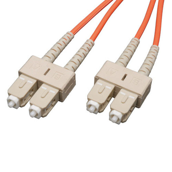 Tripp Lite Duplex Multimode 62.5/125 Fiber Patch Cable (SC/SC), 0.3M (1-ft.)