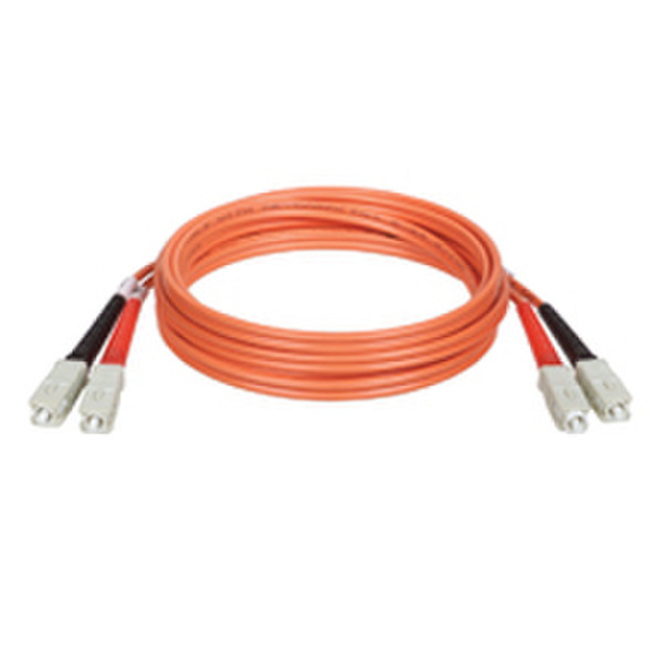 Tripp Lite 2-ft. (0.6mtr) Duplex MMF SC/SC 62.5/125 0.6m Orange fiber optic cable