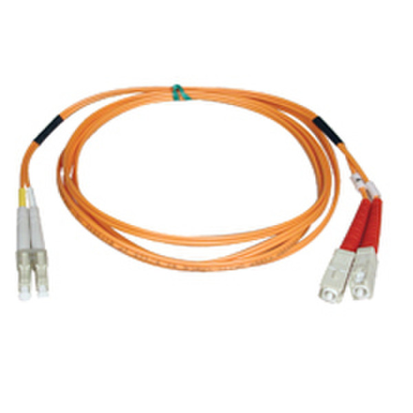 Tripp Lite Multimode Fiber Optics 76-m (250-ft.) Duplex MMF 62.5/125 Patch Cable, LC/SC 76m Orange fiber optic cable