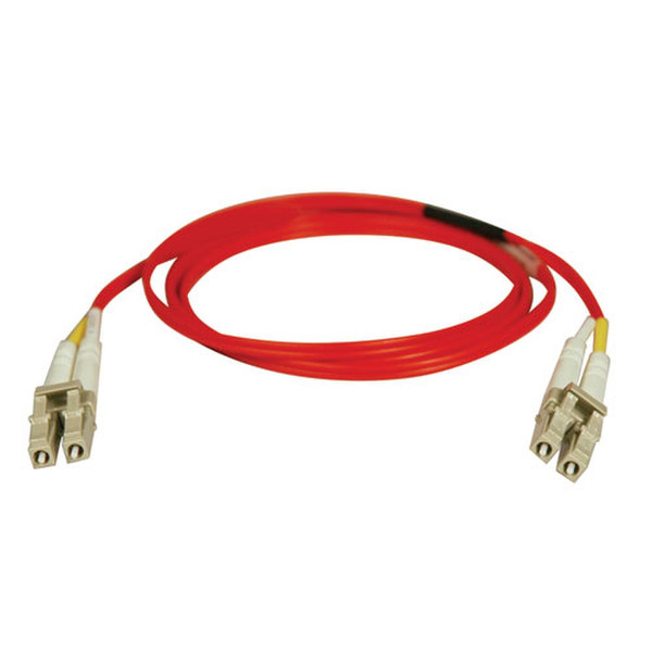 Tripp Lite Duplex Multimode 62.5/125 Fiber Patch Cable (LC/LC) - Red, 1M