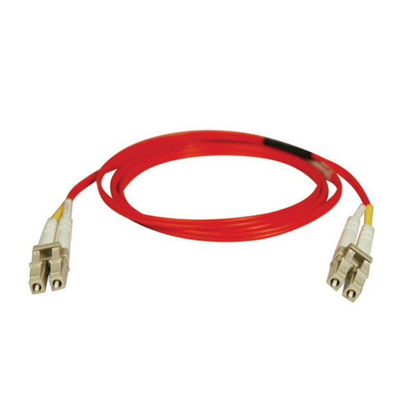 Tripp Lite Duplex Multimode 62.5/125 Fiber Patch Cable (LC/LC) - Red, 3M