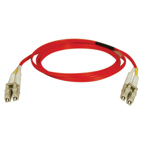 Tripp Lite Duplex Multimode 62.5/125 Fiber Patch Cable (LC/LC) - Red, 5M