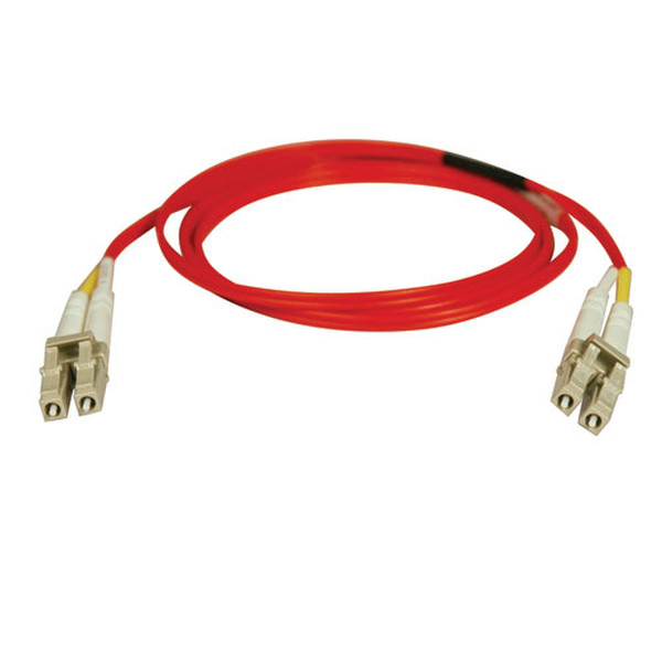 Tripp Lite Duplex Multimode 62.5/125 Fiber Patch Cable (LC/LC) - Red, 15M