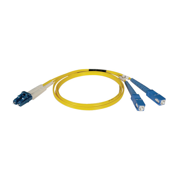 Tripp Lite N366-01M 1м LC 2x SC Желтый оптиковолоконный кабель