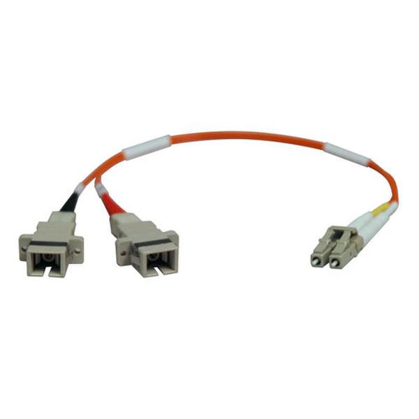 Tripp Lite Duplex Multimode 50/125 Fiber Adapter (LC-SC M/F) 0.3M (1-ft.)