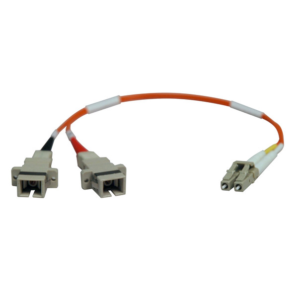 Tripp Lite Duplex Multimode 62.5/125 Fiber Adapter (LC-SC M/F) 0.3M (1-ft.)