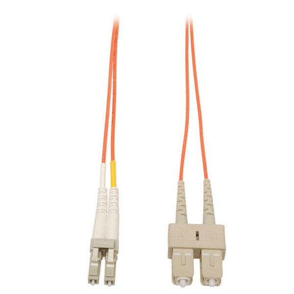 Tripp Lite Duplex Multimode 50/125 Fiber Patch Cable (LC/SC), 15M