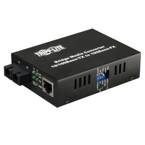 Tripp Lite N784-001-SC 100Mbit/s 1310nm Multi-Modus Schwarz Netzwerk Medienkonverter