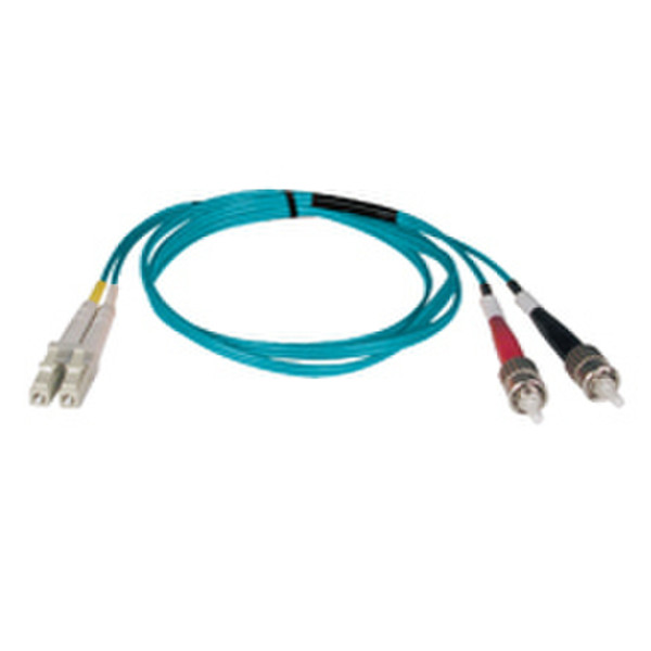 Tripp Lite 1.0m (3-ft.) 10Gb Duplex MMF 50/125 LSZH Patch Cable, LC/ST 1m Glasfaserkabel