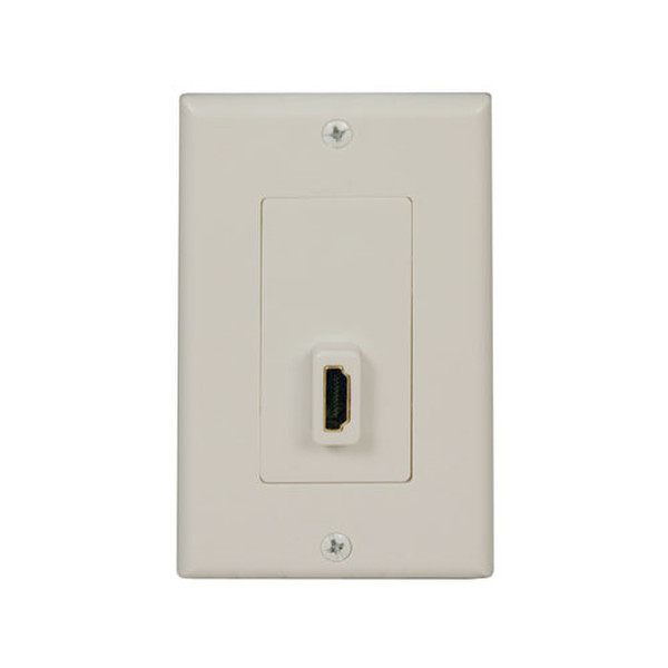 Tripp Lite Home Theatre HDMI Send / Receive Pass-Through Wallplate, White (F/F) socket-outlet