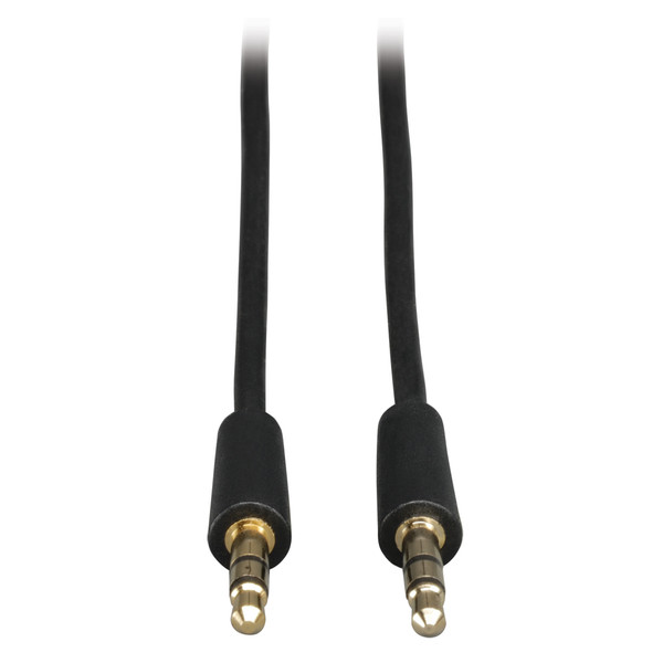 Tripp Lite 3.5mm Mini Stereo Audio Cable for Microphones, Speakers and Headphones (M/M), 6-ft.